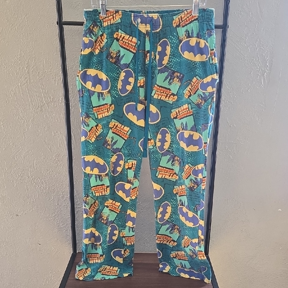 Mens Batman Teal Graphic PJ Pants